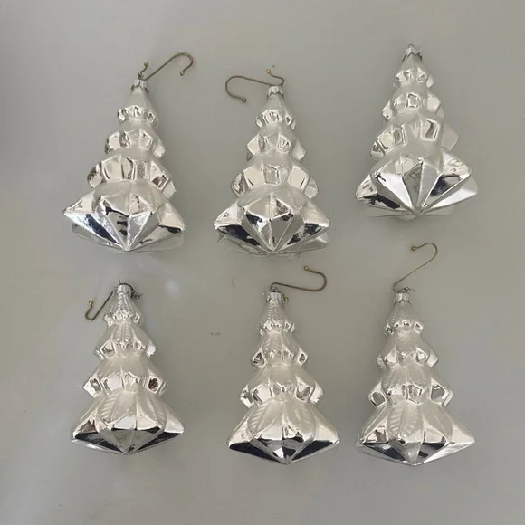 Silver Christmas Tree Ornaments - Picture 1 of 4